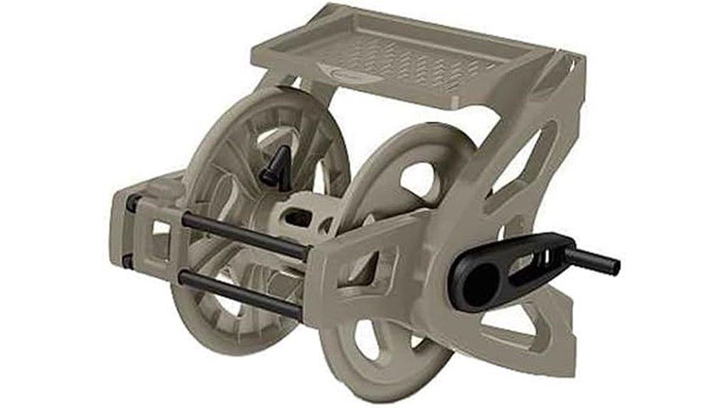 wall mounted garden hose reel