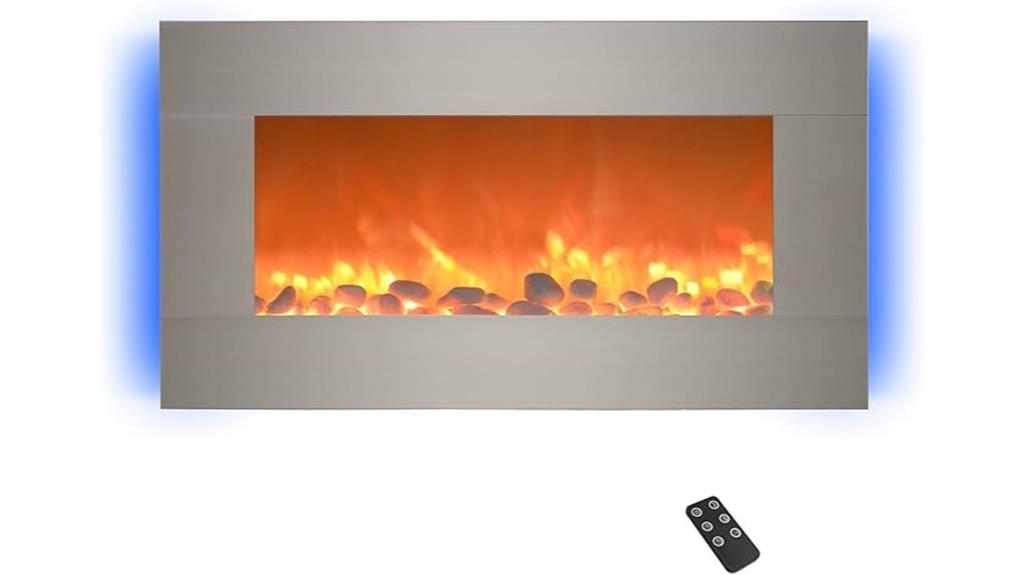 wall mounted led fireplace