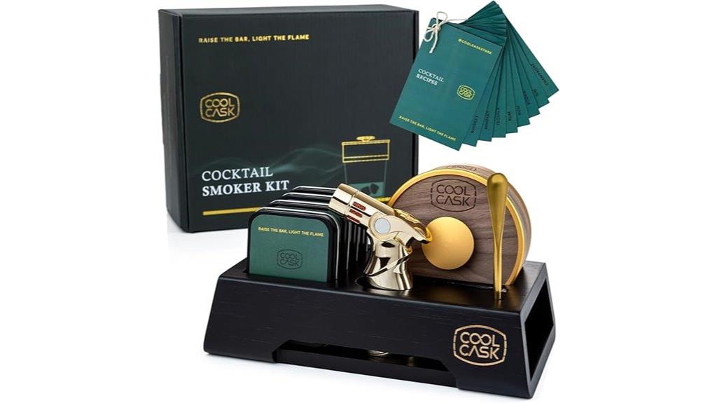 whiskey cocktail smoking set