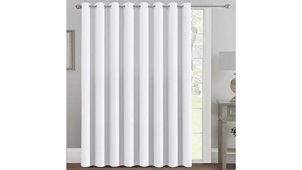 white patio curtain set