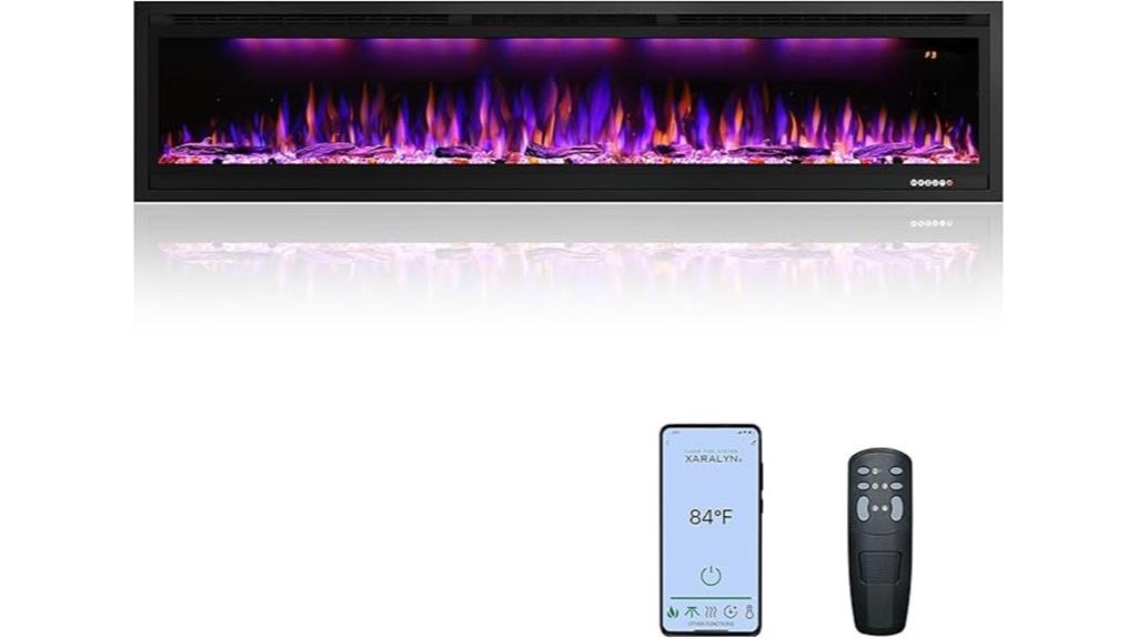wifi controlled electric fireplace