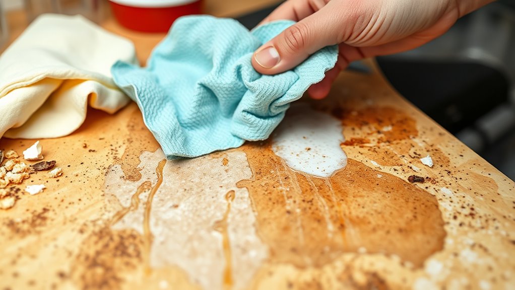 wipes spread germs stains