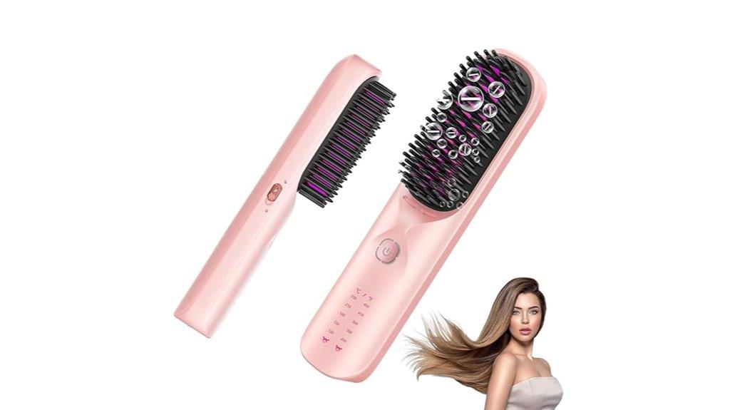 wireless portable hair straightener