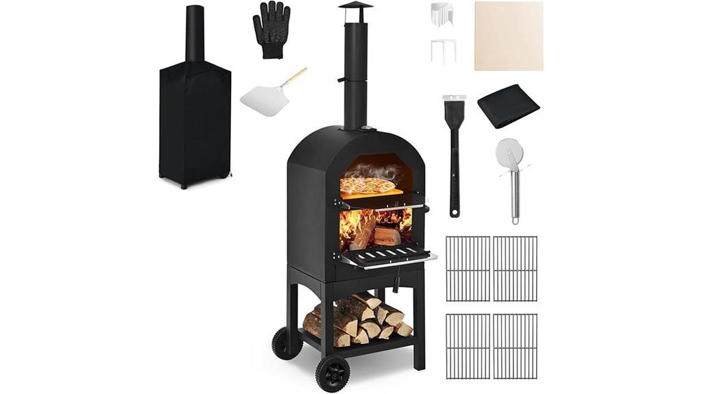 wood fired patio grill cover