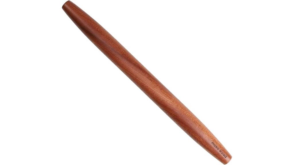 wooden sapele french rolling pin