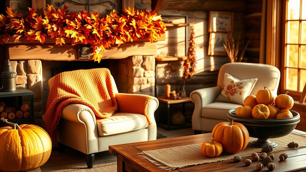 autumn harvest cozy decor