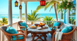 beachy tropical summer decor