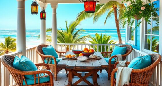 beachy tropical summer decor