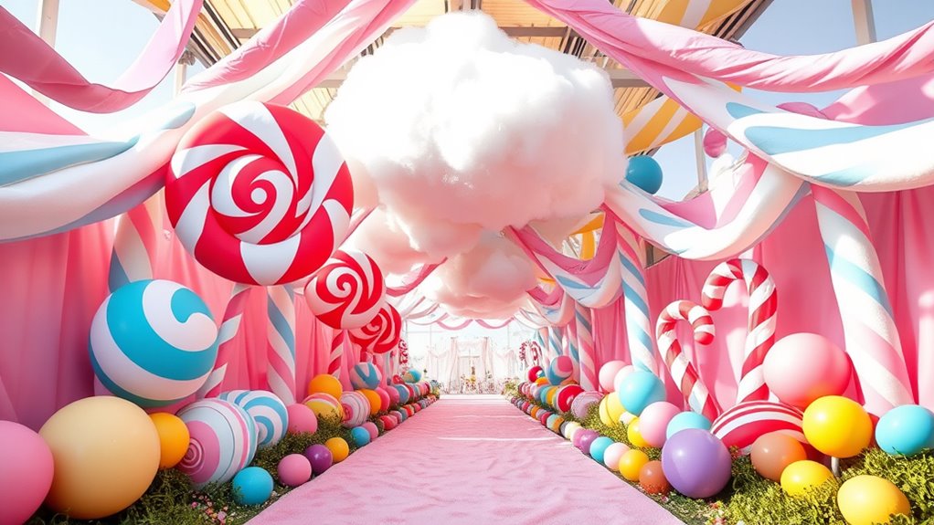 candy land inspired whimsical decor