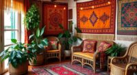 colorful eclectic boho decor