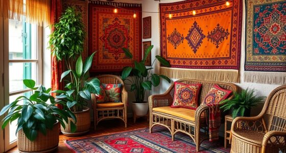 colorful eclectic boho decor
