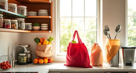 cutting kitchen plastic waste