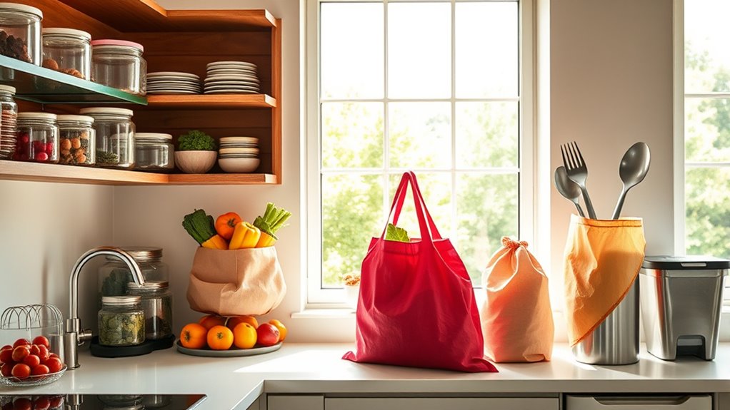 cutting kitchen plastic waste