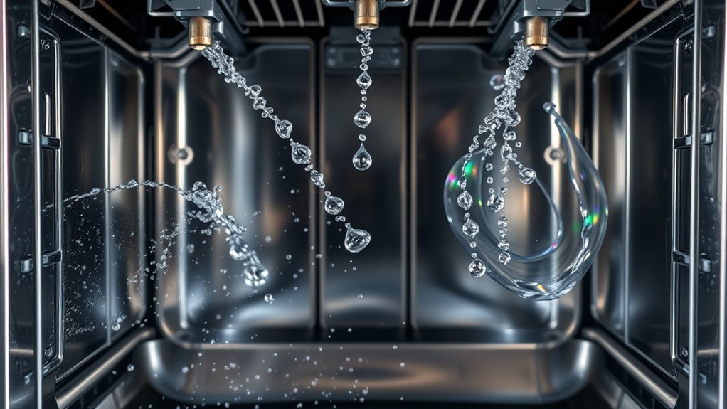 dishwasher water jet mechanics