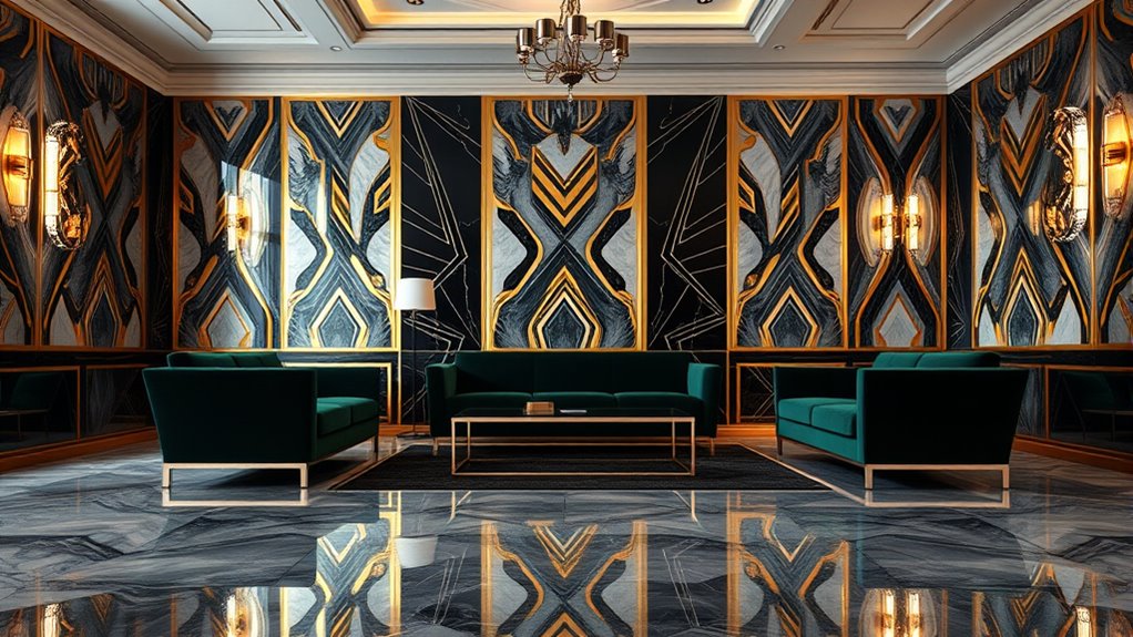 elegant geometric glamour