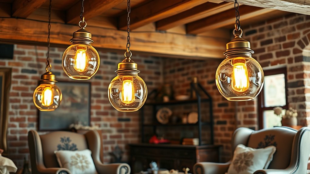 handcrafted vintage sustainable lighting