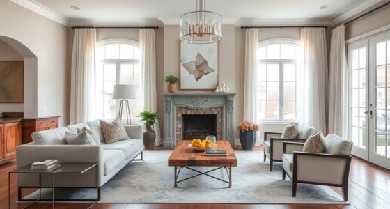 harmonious modern classical interior