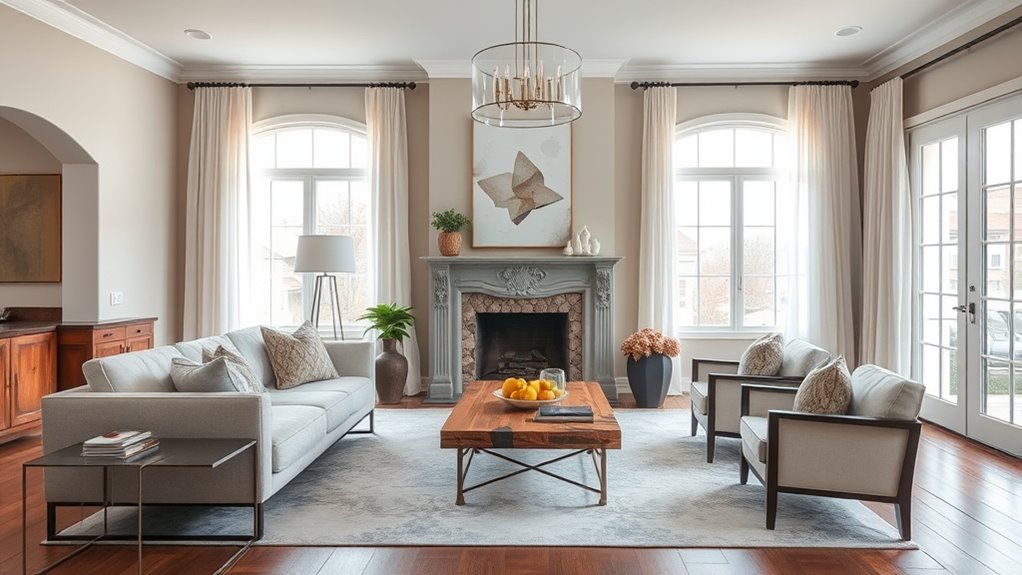 harmonious modern classical interior