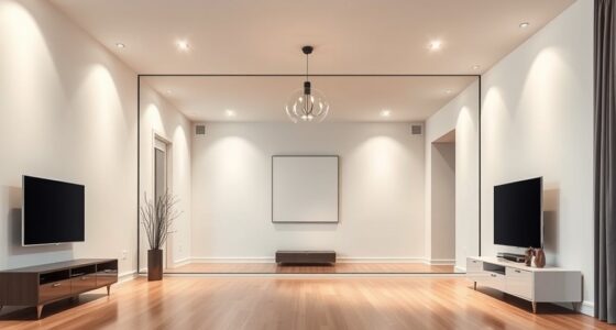 illusions with mirrors lighting