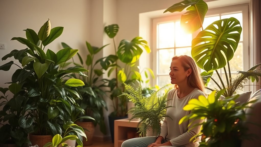 indoor plants improve well being
