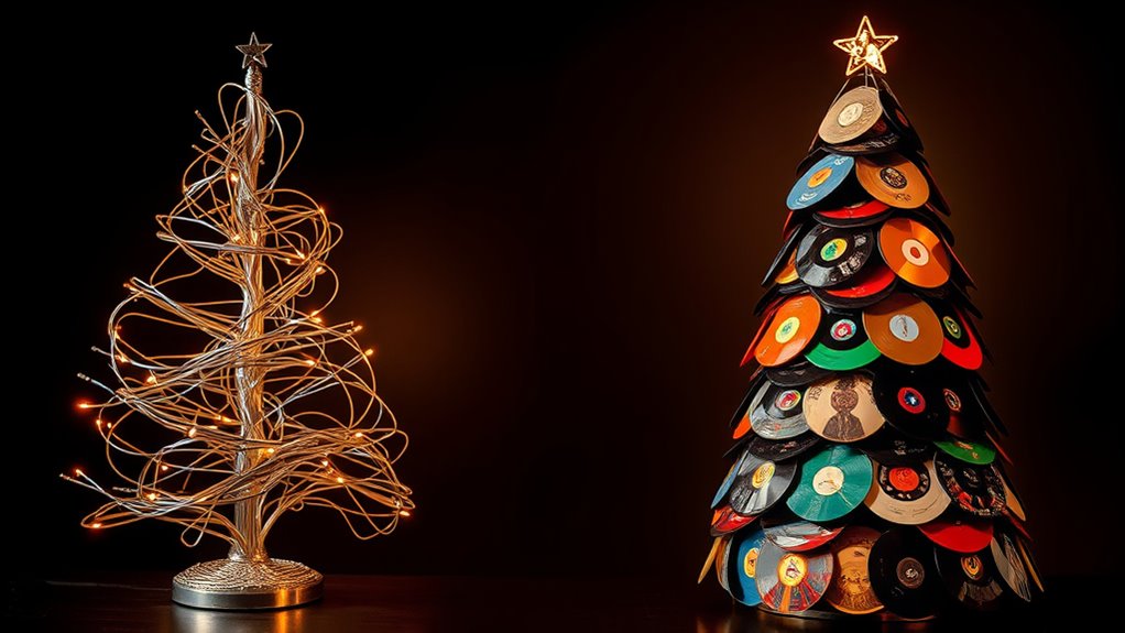 metallic and alternative holiday trees