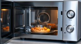 microwave energy heats food