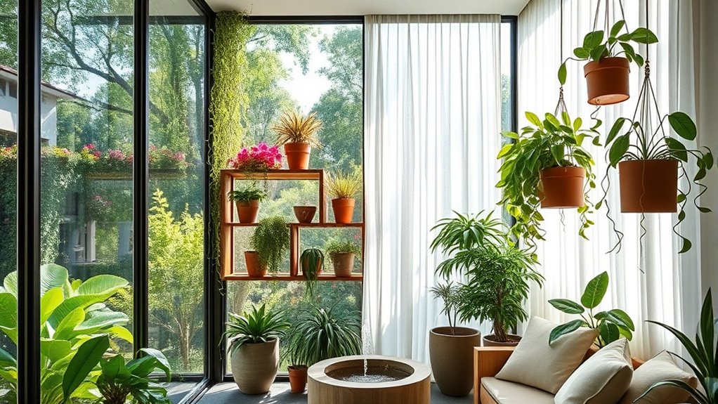 natural light and greenery improve well being