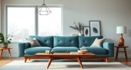 retro furniture with clean lines