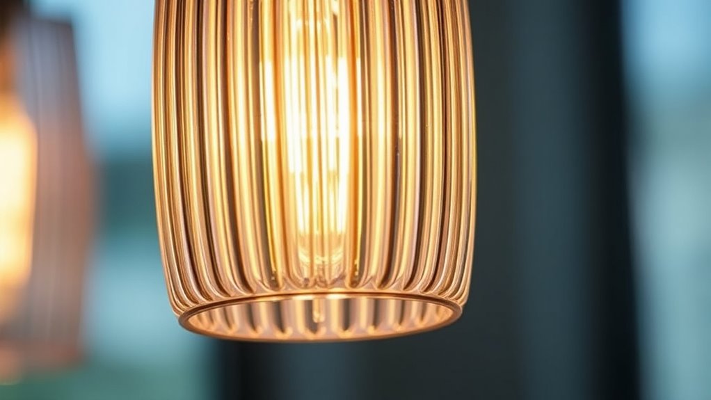 ribbed glass lighting history