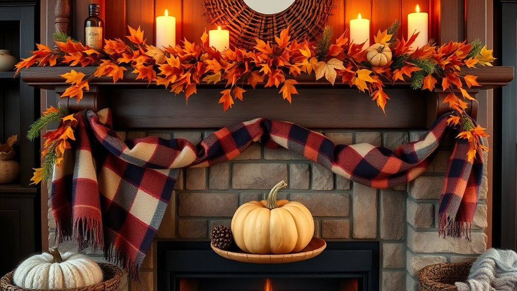 seasonal mantel decor updates