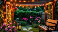 solar powered garden lighting