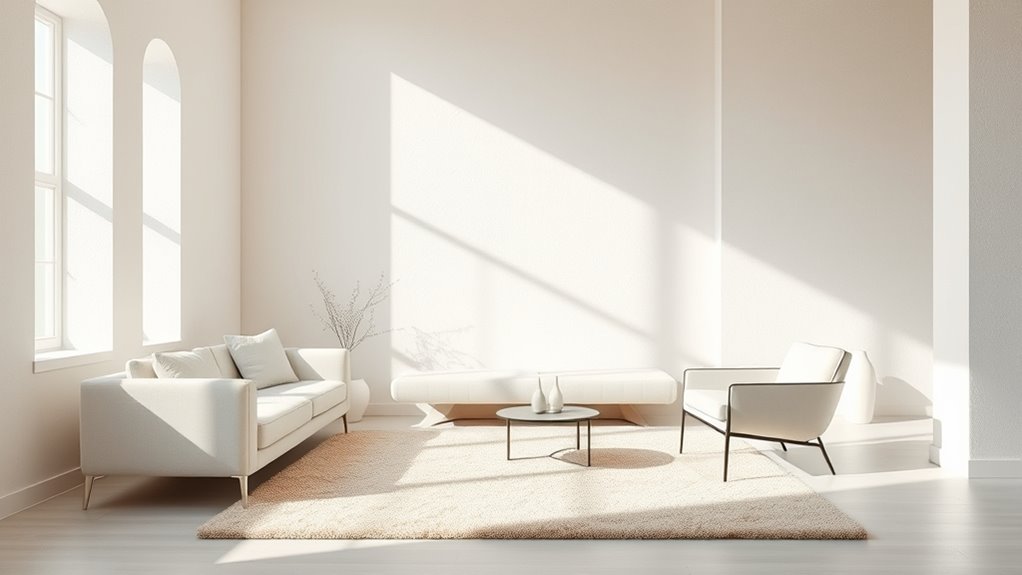 subtle calming neutral palette