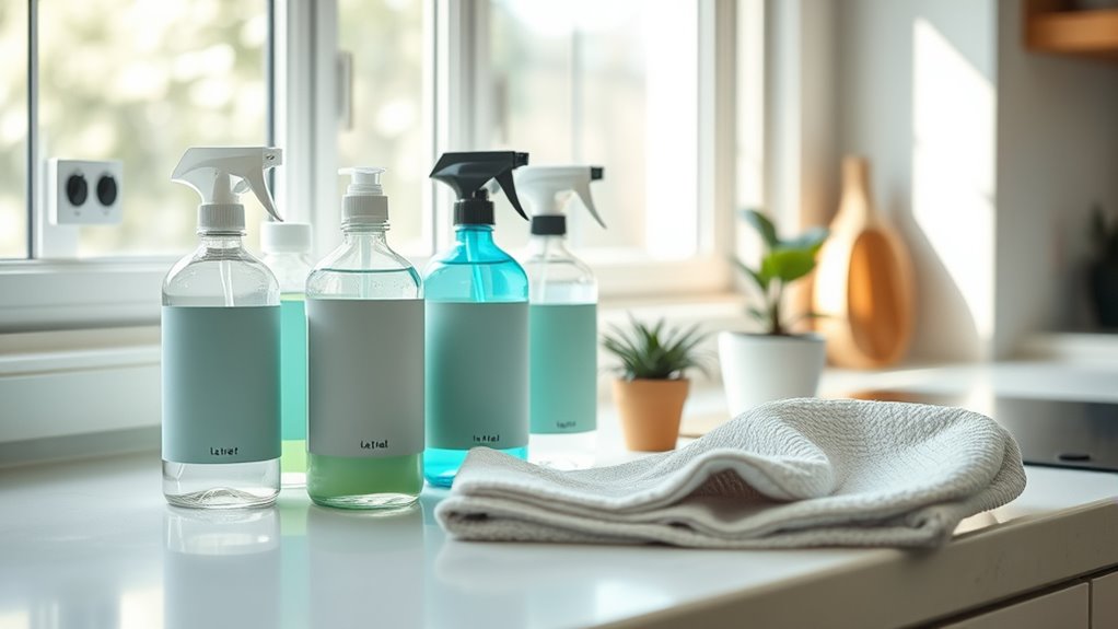 use low toxicity cleaning products