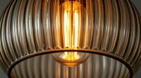 vintage ribbed glass lighting
