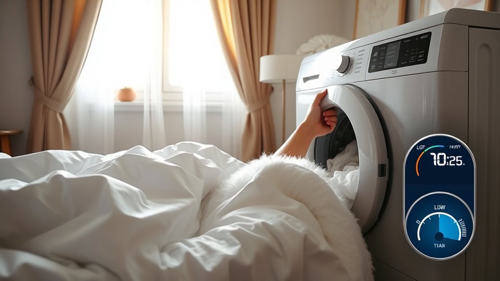 wash bedding control humidity