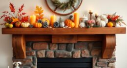 year round mantel decor