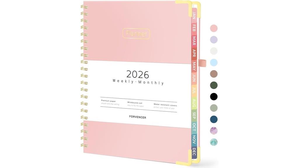 2026 planner hardcover notebook