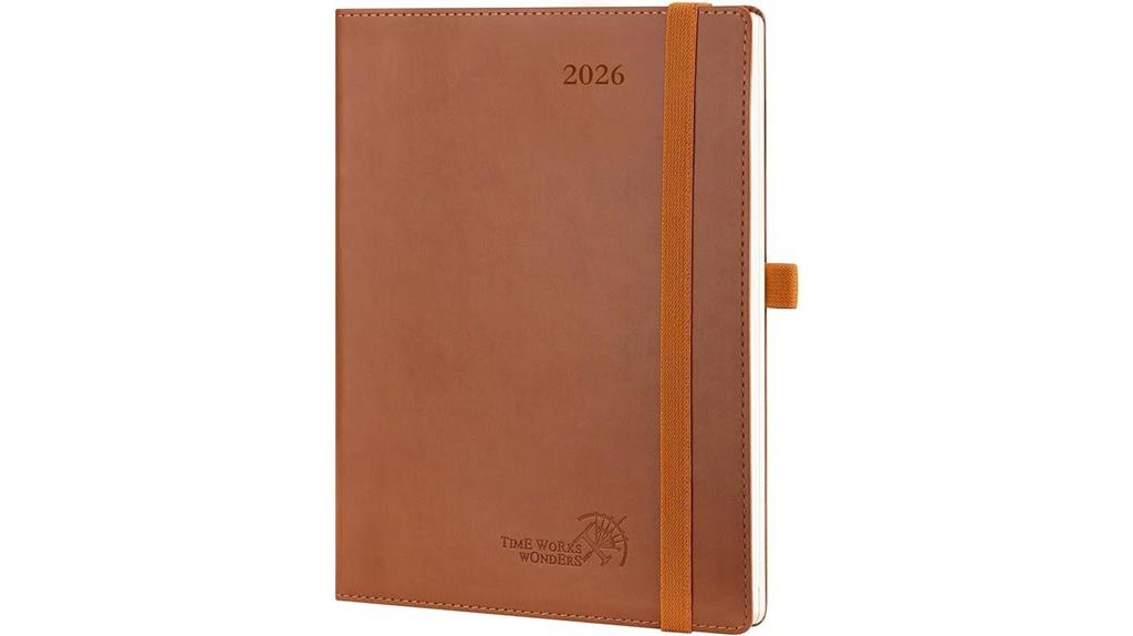 2026 planner with leather