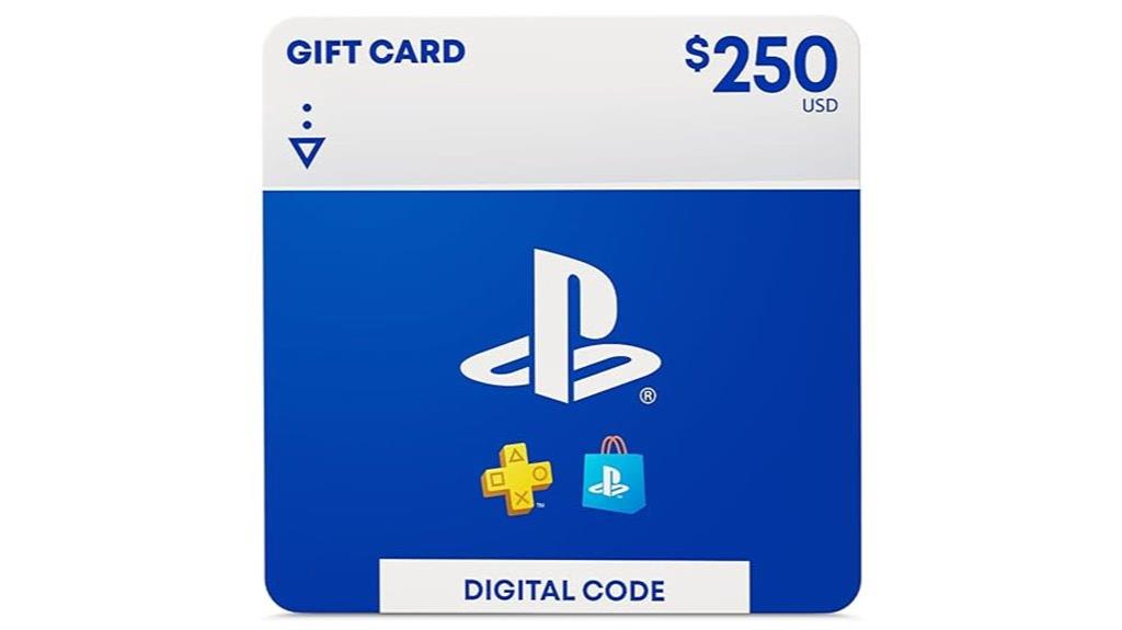 250 digital playstation gift