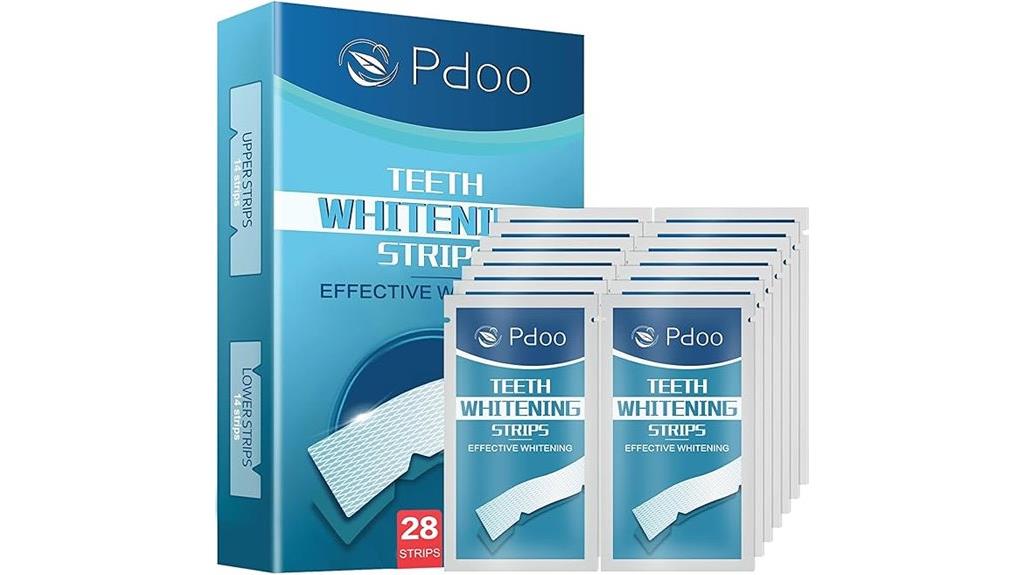 28 non slip whitening strips