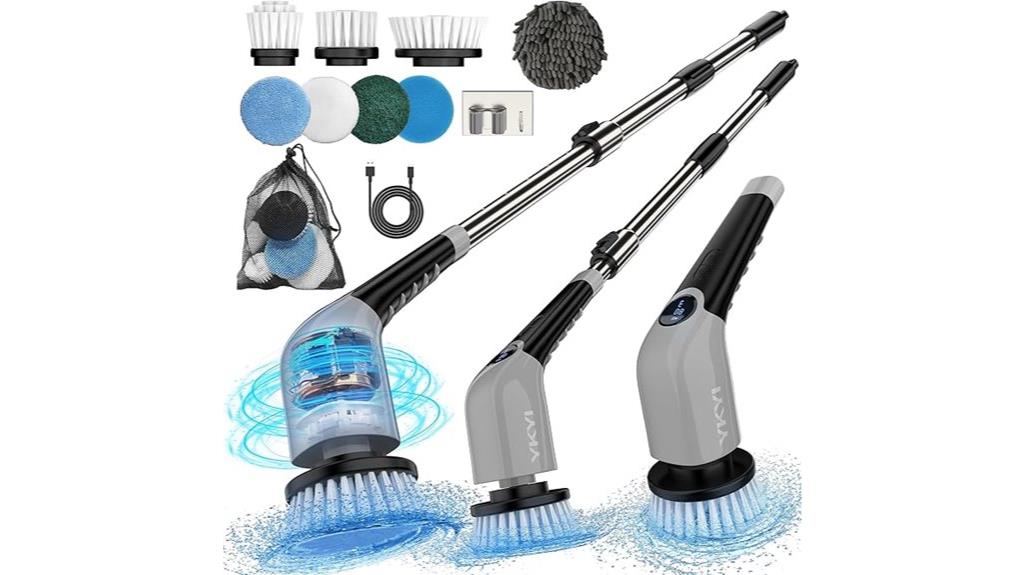 electric scrubber with brushes