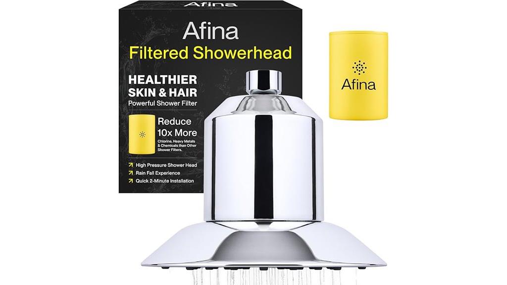 filtered shower head with softening