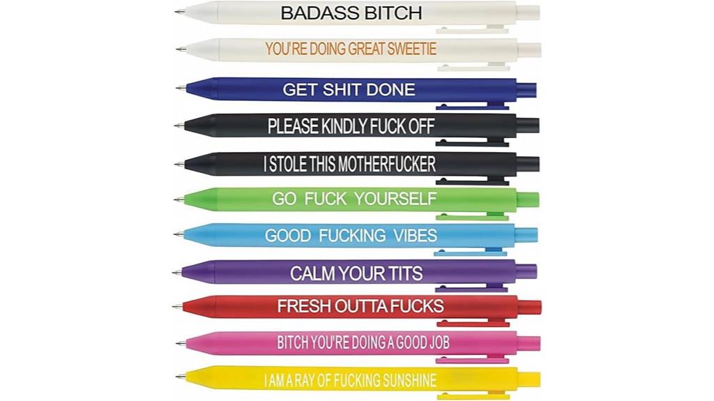 funny weekday cuss pens