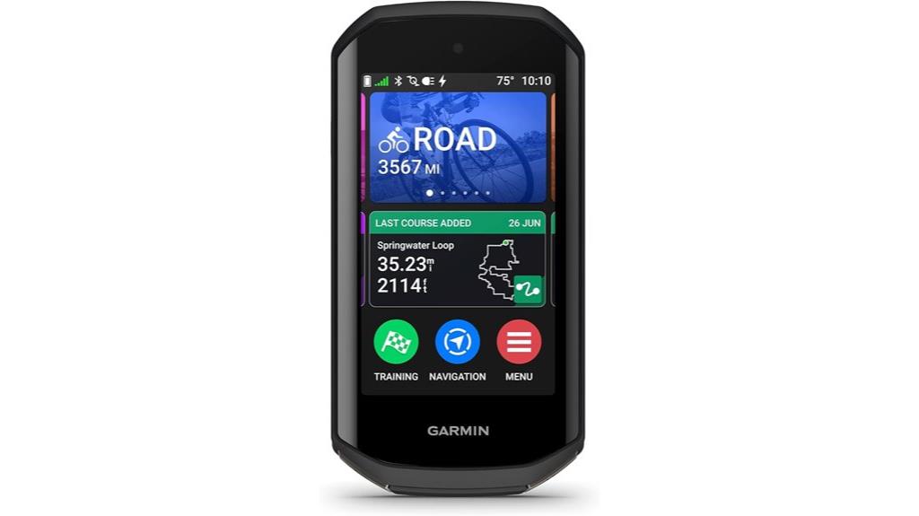 garmin edge touchscreen computer