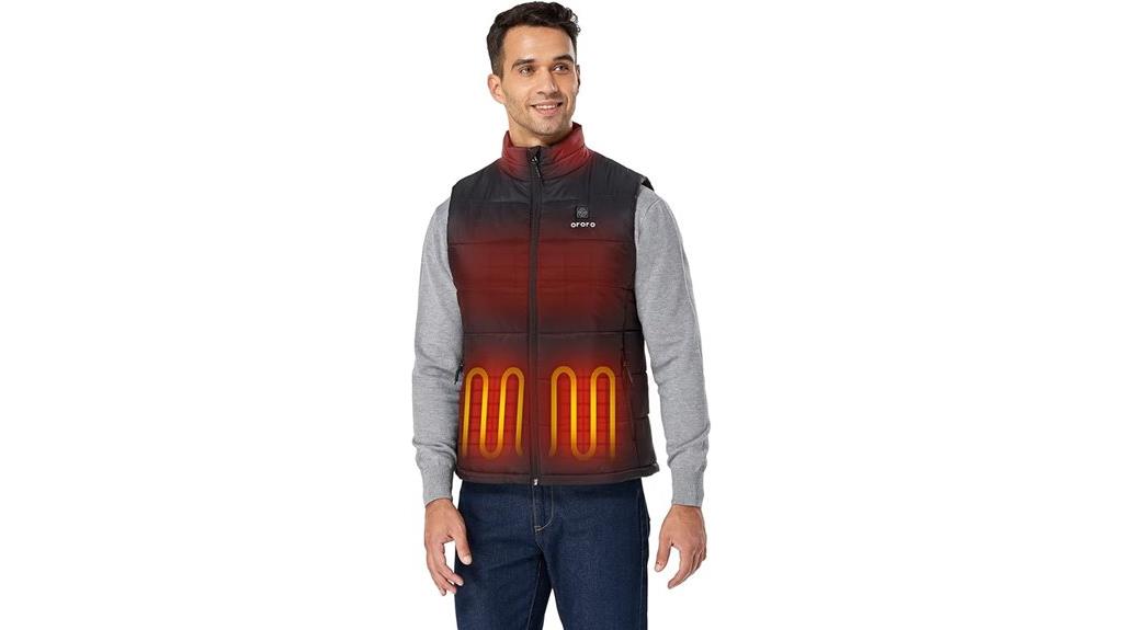 heated men s puffer vest
