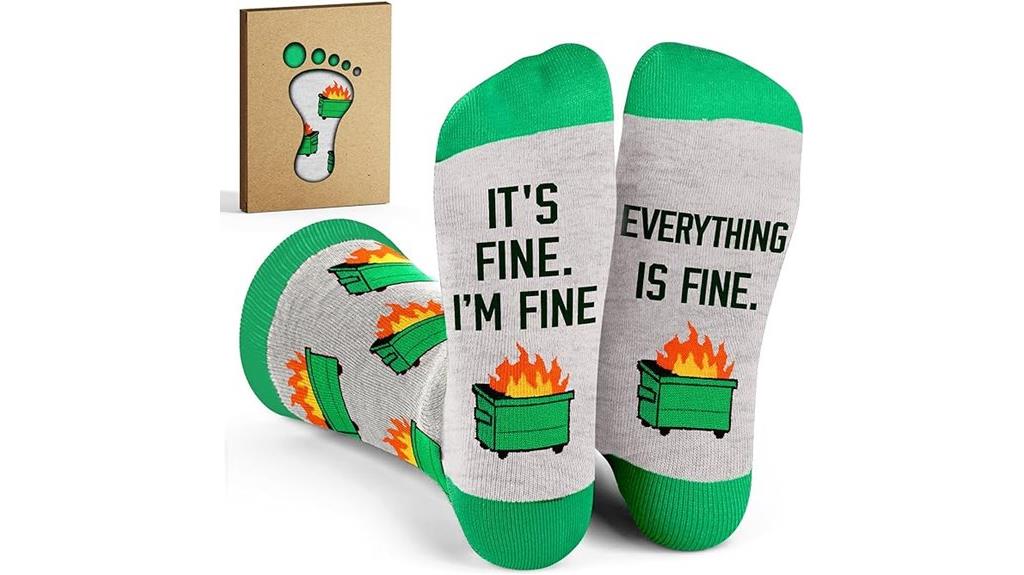 humorous coworker sock gift