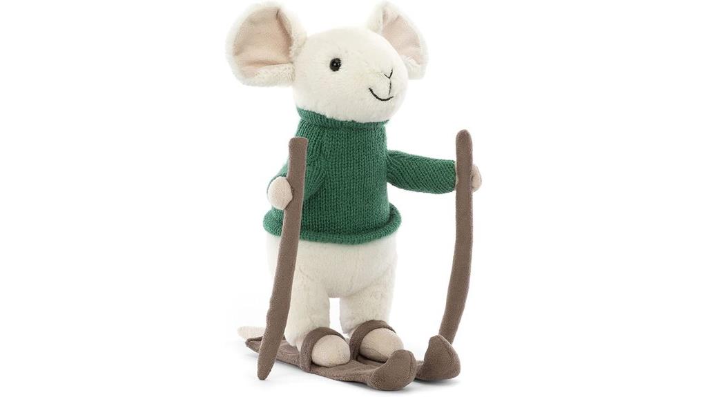 jellycat merry mouse skiing