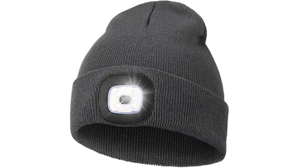 lighted usb beanie hat