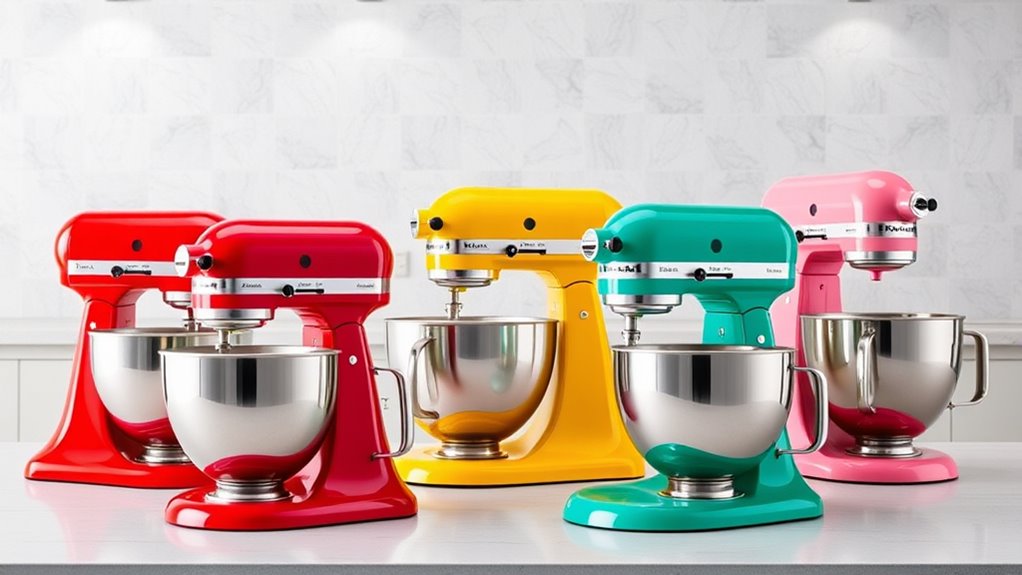 top kitchenaid mixer colors