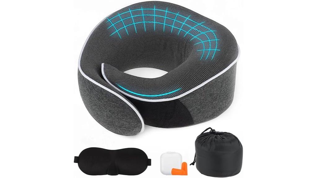 travel pillow with sleep accessories